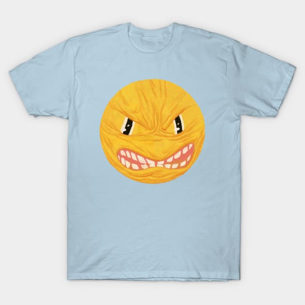 Angry Emoji T-Shirt by dropthedrawings